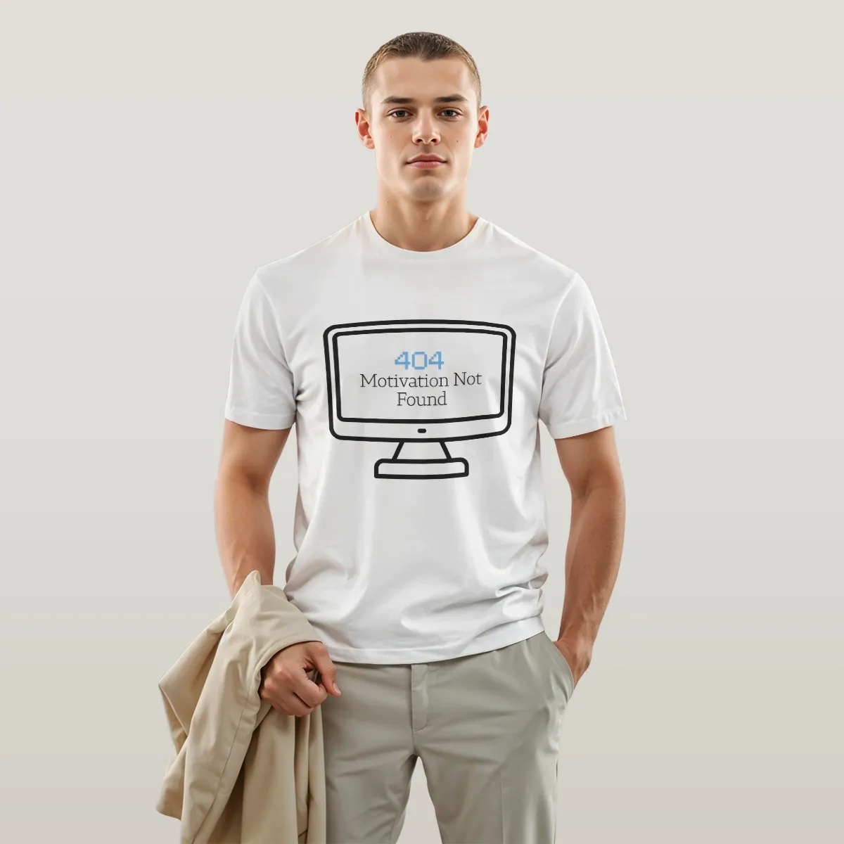 T-SHIRT - "404: Motivation Not Found"