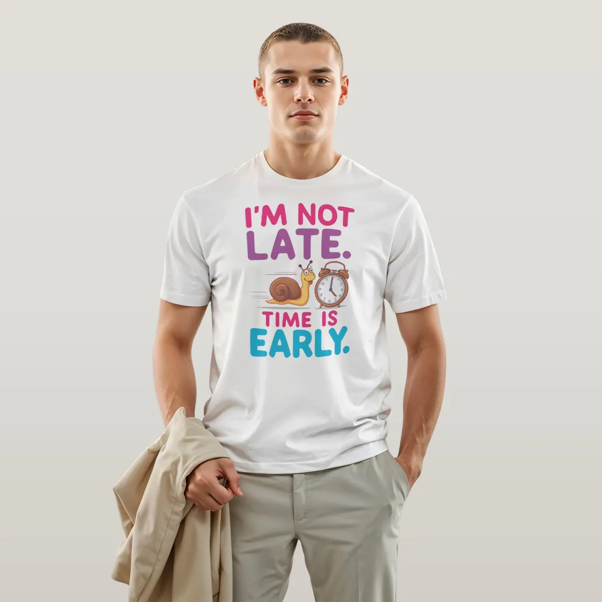 T-SHIRT - "I'm Not Late. Time is Early."