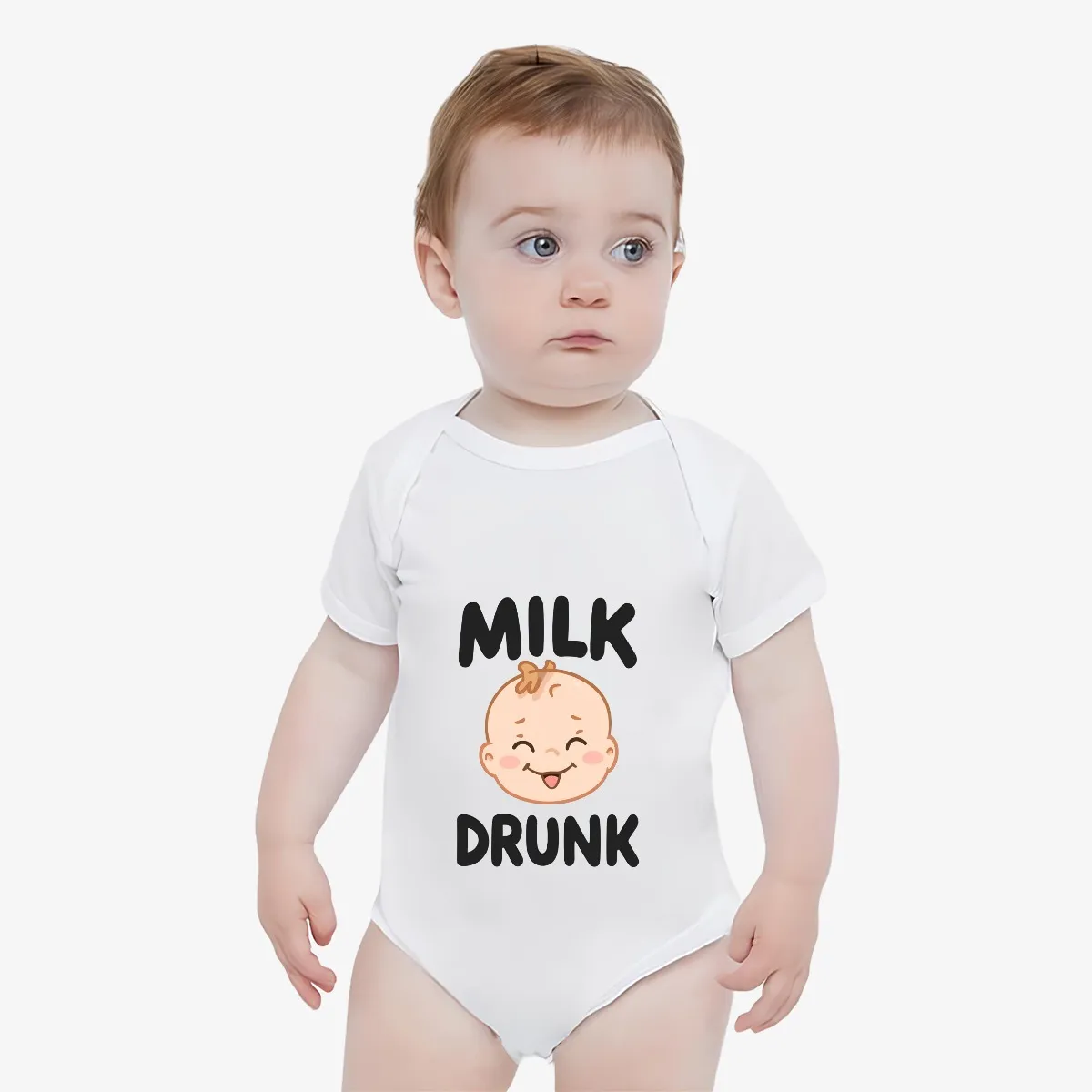 BABY ONESIE - "Milk Drunk"